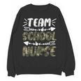Team School Nurse Camo Teacher Student Back To School For Men Women Women Crewneck Sweatshirt, novelty gifts, funny gifts Team School Nurse Camo Teacher Student Back To School For Men Women Women Crewneck Sweatshirt, novelty gifts, funny gifts