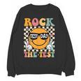 Test Day Rock The Test Teacher Testing Day You Got This Women Crewneck Sweatshirt, novelty gifts, funny gifts Test Day Rock The Test Teacher Testing Day You Got This Women Crewneck Sweatshirt, novelty gifts, funny gifts