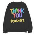 Thank You Teacher Appreciation Graduation Men Women Girls Kids Women Crewneck Sweatshirt, novelty gifts, funny gifts