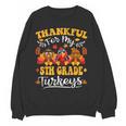 Thankful For My 5th Grade Turkeys Thanksgiving Teacher Fall Women Crewneck Sweatshirt, novelty gifts, funny gifts Thankful For My 5th Grade Turkeys Thanksgiving Teacher Fall Women Crewneck Sweatshirt, novelty gifts, funny gifts