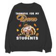 Thankful For My Dance Students Thanksgiving Turkey Teacher For Men Women Girls Kids Women Crewneck Sweatshirt, novelty gifts, funny gifts