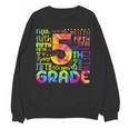 Tie Dye 5th Grade Typography Team Fifth Grade Teacher For Men Women Girls Kids Women Crewneck Sweatshirt, novelty gifts, funny gifts