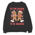 Tis The Season Reading Christmas Shirt Book Lovers Teacher Women Crewneck Sweatshirt, novelty gifts, funny gifts Tis The Season Reading Christmas Shirt Book Lovers Teacher Women Crewneck Sweatshirt, novelty gifts, funny gifts