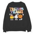 Trick Or Teach Cute Halloween Teacher Women Crewneck Sweatshirt, novelty gifts, funny gifts Trick Or Teach Cute Halloween Teacher Women Crewneck Sweatshirt, novelty gifts, funny gifts