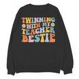 Twinning With My Teacher Bestie Twin Day Matching For Men Women Kids Women Crewneck Sweatshirt, novelty gifts, funny gifts