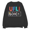 UFLI Queen Science Of Reading Literacy Teacher Appreciation Women Crewneck Sweatshirt, novelty gifts, funny gifts