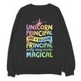 Unicorn Principal Back To School Teacher Appreciation Women Crewneck Sweatshirt, novelty gifts, funny gifts