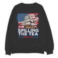 US History Teacher Boston Spilling The Tea Since 1773 Women Crewneck Sweatshirt, novelty gifts, funny gifts US History Teacher Boston Spilling The Tea Since 1773 Women Crewneck Sweatshirt, novelty gifts, funny gifts