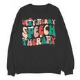 Verry Merry Speech Language Pathologist Teacher Christmas Women Crewneck Sweatshirt, novelty gifts, funny gifts Verry Merry Speech Language Pathologist Teacher Christmas Women Crewneck Sweatshirt, novelty gifts, funny gifts