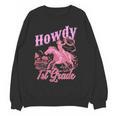 Vintage Howdy First Grade Cowgirl Teacher Western School Women Crewneck Sweatshirt, novelty gifts, funny gifts Vintage Howdy First Grade Cowgirl Teacher Western School Women Crewneck Sweatshirt, novelty gifts, funny gifts