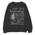 Wellness Wednesday Nurse Counselor Teacher Quotes Women Crewneck Sweatshirt, novelty gifts, funny gifts