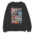 Why Fit In Doctor Teacher Cat In Hat Cool Autism Awareness Men Women Kids Women Crewneck Sweatshirt, novelty gifts, funny gifts Why Fit In Doctor Teacher Cat In Hat Cool Autism Awareness Men Women Kids Women Crewneck Sweatshirt, novelty gifts, funny gifts