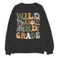 Wild About 2nd Grade Teacher Student First Day Of School Women Crewneck Sweatshirt, novelty gifts, funny gifts