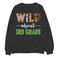 Wild About 3rd Grade Teacher Student Third Grade Zoo Safari Men Women Girls Kids Women Crewneck Sweatshirt, novelty gifts, funny gifts Wild About 3rd Grade Teacher Student Third Grade Zoo Safari Men Women Girls Kids Women Crewneck Sweatshirt, novelty gifts, funny gifts