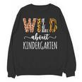 Wild About Kindergarten Teacher Leopard Print Women Crewneck Sweatshirt, novelty gifts, funny gifts Wild About Kindergarten Teacher Leopard Print Women Crewneck Sweatshirt, novelty gifts, funny gifts