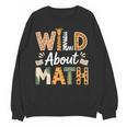 Wild About Math Cute Teacher Student Math Club Women Crewneck Sweatshirt, novelty gifts, funny gifts Wild About Math Cute Teacher Student Math Club Women Crewneck Sweatshirt, novelty gifts, funny gifts