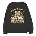 Wild About Reading Tiger For Teachers & Students Women Crewneck Sweatshirt, novelty gifts, funny gifts