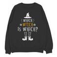 Which Witch Is Which Halloween Grammar Teacher Costume Women Crewneck Sweatshirt, novelty gifts, funny gifts Which Witch Is Which Halloween Grammar Teacher Costume Women Crewneck Sweatshirt, novelty gifts, funny gifts