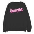 Women Retro Pink Scientist Science Teacher Back To School Women Crewneck Sweatshirt, novelty gifts, funny gifts