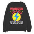 Wonder Teacher Costume Shirt Teacher Halloween Costume Men Women Women Crewneck Sweatshirt, novelty gifts, funny gifts