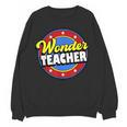 Wonder Teacher Super Woman Power Superhero Back To School Women Crewneck Sweatshirt, novelty gifts, funny gifts Wonder Teacher Super Woman Power Superhero Back To School Women Crewneck Sweatshirt, novelty gifts, funny gifts