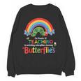 The Wonder Of Teaching Is Watching Caterpillars Teacher Women Crewneck Sweatshirt, novelty gifts, funny gifts The Wonder Of Teaching Is Watching Caterpillars Teacher Women Crewneck Sweatshirt, novelty gifts, funny gifts