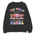 The World Needs All Kinds Of Minds Special Education Teacher Women Crewneck Sweatshirt, novelty gifts, funny gifts The World Needs All Kinds Of Minds Special Education Teacher Women Crewneck Sweatshirt, novelty gifts, funny gifts