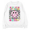 In My 1st Grade Era Smile Face Back To School Teacher Kid Women Crewneck Sweatshirt, novelty gifts, funny gifts In My 1st Grade Era Smile Face Back To School Teacher Kid Women Crewneck Sweatshirt, novelty gifts, funny gifts