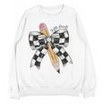 Back To School Hello Fifth Grade Teacher Coquette Pencil Bow Women Crewneck Sweatshirt, novelty gifts, funny gifts
