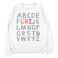 Back To School Kindergarten Alphabet ABC Teacher Women Kids Women Crewneck Sweatshirt, novelty gifts, funny gifts Back To School Kindergarten Alphabet ABC Teacher Women Kids Women Crewneck Sweatshirt, novelty gifts, funny gifts