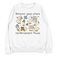 Behavior Analyst Silly Goose RBT ABA Therapy Sped Teacher Women Crewneck Sweatshirt, novelty gifts, funny gifts