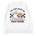 You Cant Scare Me I Teach First Grade Teacher Halloween Women Crewneck Sweatshirt, novelty gifts, funny gifts You Cant Scare Me I Teach First Grade Teacher Halloween Women Crewneck Sweatshirt, novelty gifts, funny gifts