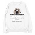 Cat Exhausted Teacher Exhausterwhelmulated Definition Women Crewneck Sweatshirt, novelty gifts, funny gifts Cat Exhausted Teacher Exhausterwhelmulated Definition Women Crewneck Sweatshirt, novelty gifts, funny gifts