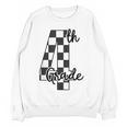 Checkered Fourth Grade Back To School Teachers Students Women Crewneck Sweatshirt, novelty gifts, funny gifts Checkered Fourth Grade Back To School Teachers Students Women Crewneck Sweatshirt, novelty gifts, funny gifts