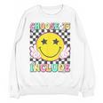 Choose To Include Special Education Teacher Autism Awareness Women Crewneck Sweatshirt, novelty gifts, funny gifts