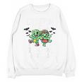 Creepin It Real Monster School Preschool Teacher Halloween Women Crewneck Sweatshirt, novelty gifts, funny gifts