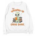 Cute Halloween Teacher Librarian Mummy Reading Books Women Crewneck Sweatshirt, novelty gifts, funny gifts Cute Halloween Teacher Librarian Mummy Reading Books Women Crewneck Sweatshirt, novelty gifts, funny gifts
