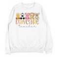 Daycare Teacher Animals Daycare Provider Back To School Women Crewneck Sweatshirt, novelty gifts, funny gifts
