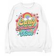 Daycare Teacher Daycare Provider Early Childhood Vibes Women Crewneck Sweatshirt, novelty gifts, funny gifts