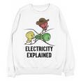 Electricity Explained Physics Nerd I Teacher School Women Crewneck Sweatshirt, novelty gifts, funny gifts
