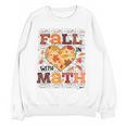 Fall Teacher Fall In Love With Math Math Thanksgiving For Men Women Women Crewneck Sweatshirt, novelty gifts, funny gifts Fall Teacher Fall In Love With Math Math Thanksgiving For Men Women Women Crewneck Sweatshirt, novelty gifts, funny gifts