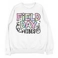 Field Day Vibes For Teacher Kids Happy Field Day 2025 Women Crewneck Sweatshirt, novelty gifts, funny gifts Field Day Vibes For Teacher Kids Happy Field Day 2025 Women Crewneck Sweatshirt, novelty gifts, funny gifts