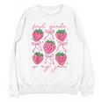 First Grade Is My Jam Strawberry First Grade Teacher Women Women Crewneck Sweatshirt, novelty gifts, funny gifts