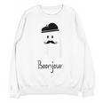 French Teacher Halloween Bonjour Ghost Women Crewneck Sweatshirt, novelty gifts, funny gifts French Teacher Halloween Bonjour Ghost Women Crewneck Sweatshirt, novelty gifts, funny gifts