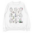 Ghost Science Teacher Chemistry Laboratory Halloween Costume Women Crewneck Sweatshirt, novelty gifts, funny gifts