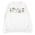 Ghosts Reading Books Library Halloween Teacher Men Women Kid Women Crewneck Sweatshirt, novelty gifts, funny gifts Ghosts Reading Books Library Halloween Teacher Men Women Kid Women Crewneck Sweatshirt, novelty gifts, funny gifts