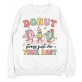 Groovy Donut Stress Just Do Your Best Testing Day Teachers Women Crewneck Sweatshirt, novelty gifts, funny gifts Groovy Donut Stress Just Do Your Best Testing Day Teachers Women Crewneck Sweatshirt, novelty gifts, funny gifts
