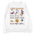 Halloween Reading Spooky Syllables Teacher Vintage Women Crewneck Sweatshirt, novelty gifts, funny gifts