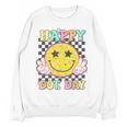 Happy Dot Day Hippie Flowers Smile Face Groovy Teacher Kids Women Crewneck Sweatshirt, novelty gifts, funny gifts Happy Dot Day Hippie Flowers Smile Face Groovy Teacher Kids Women Crewneck Sweatshirt, novelty gifts, funny gifts