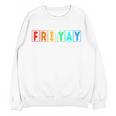 Happy Fri Yay Teacher Friday Women Crewneck Sweatshirt, novelty gifts, funny gifts Happy Fri Yay Teacher Friday Women Crewneck Sweatshirt, novelty gifts, funny gifts
